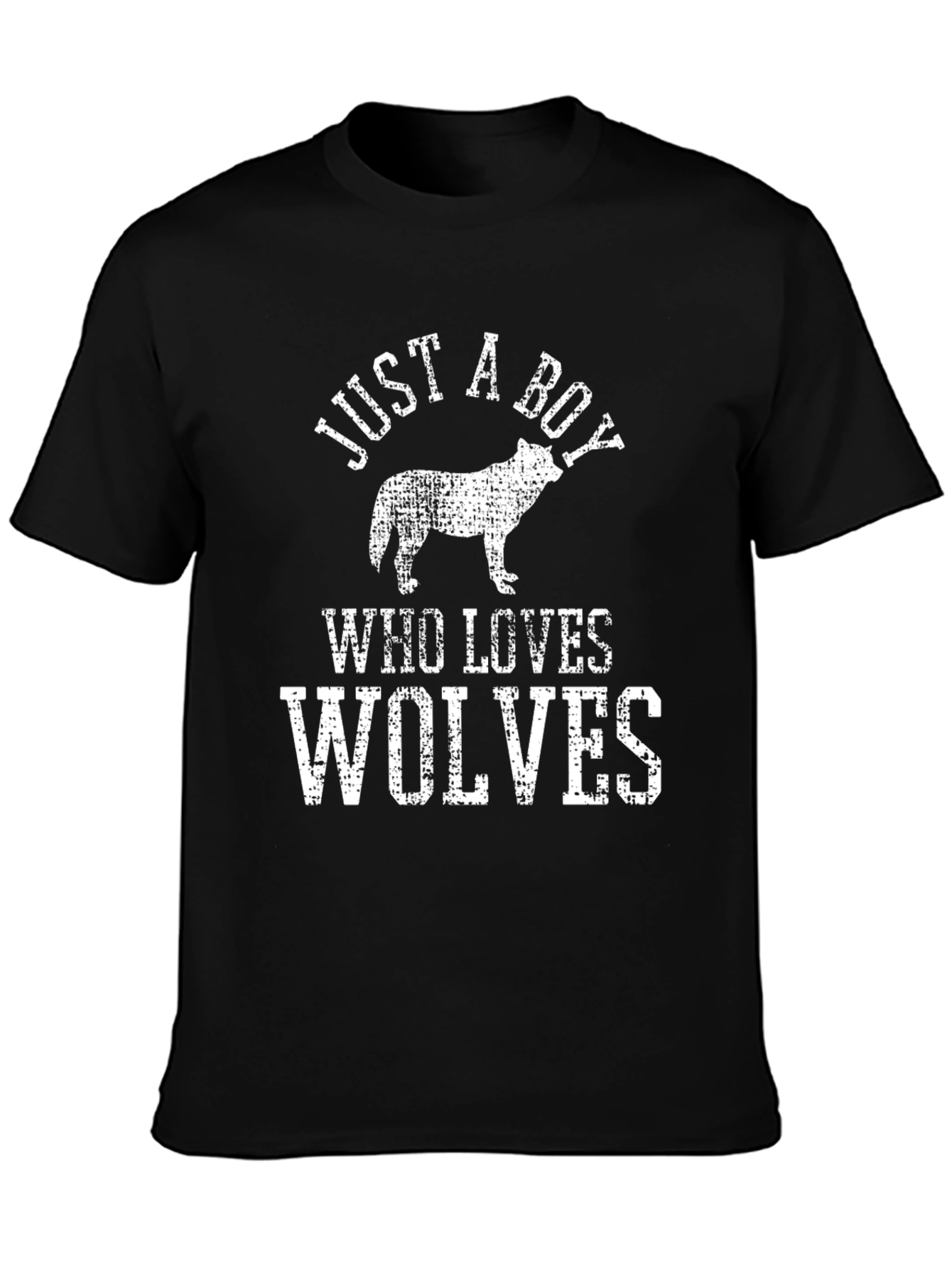 Just A Boy Who Loves Wolves Graphic Tee