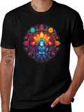 Mystic Mandala Graphic Tee - Spiritual Design
