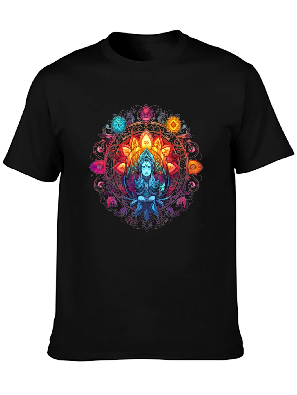 Mystic Mandala Graphic Tee - Spiritual Design
