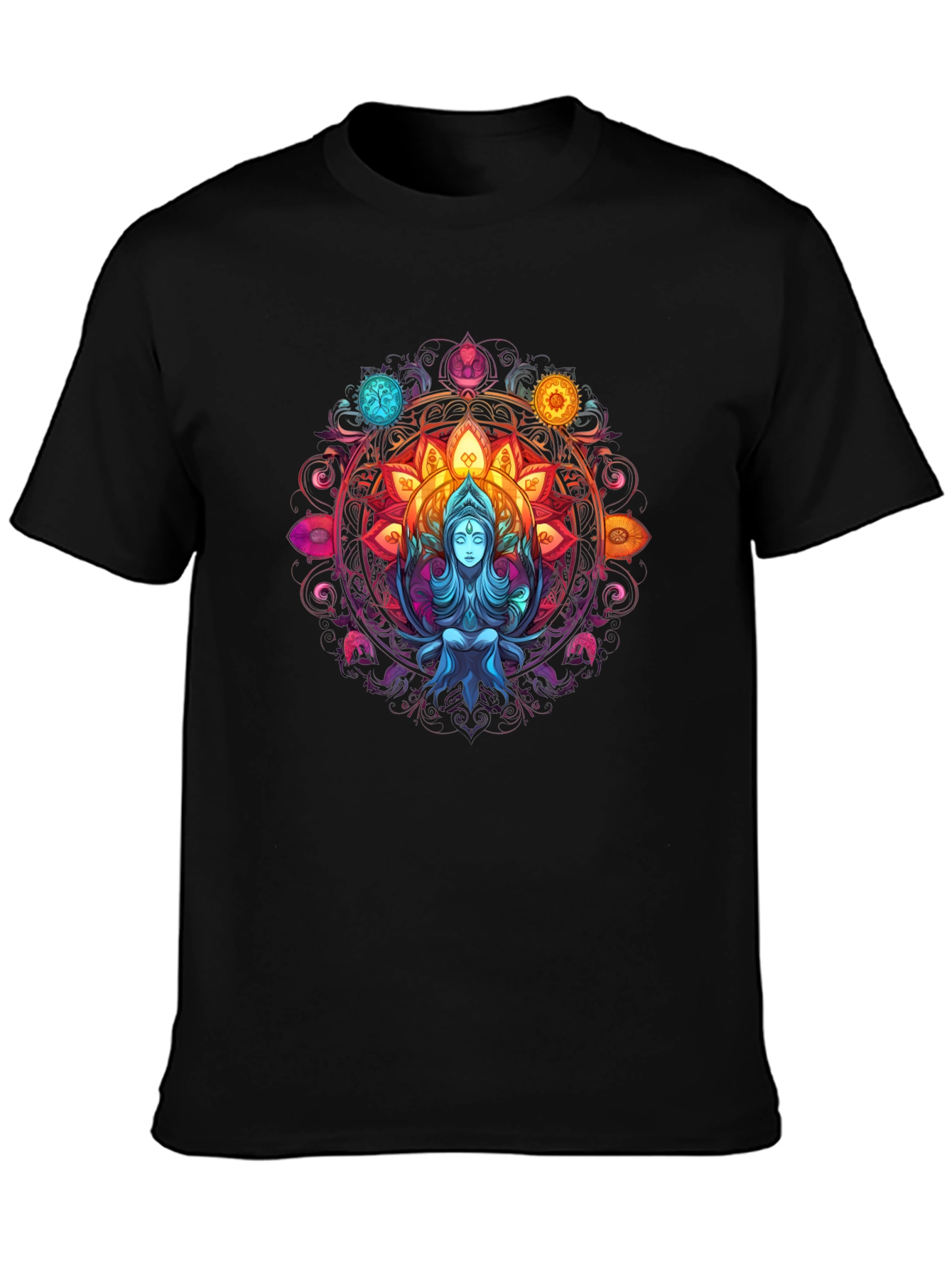 Mystic Mandala Graphic Tee - Spiritual Design