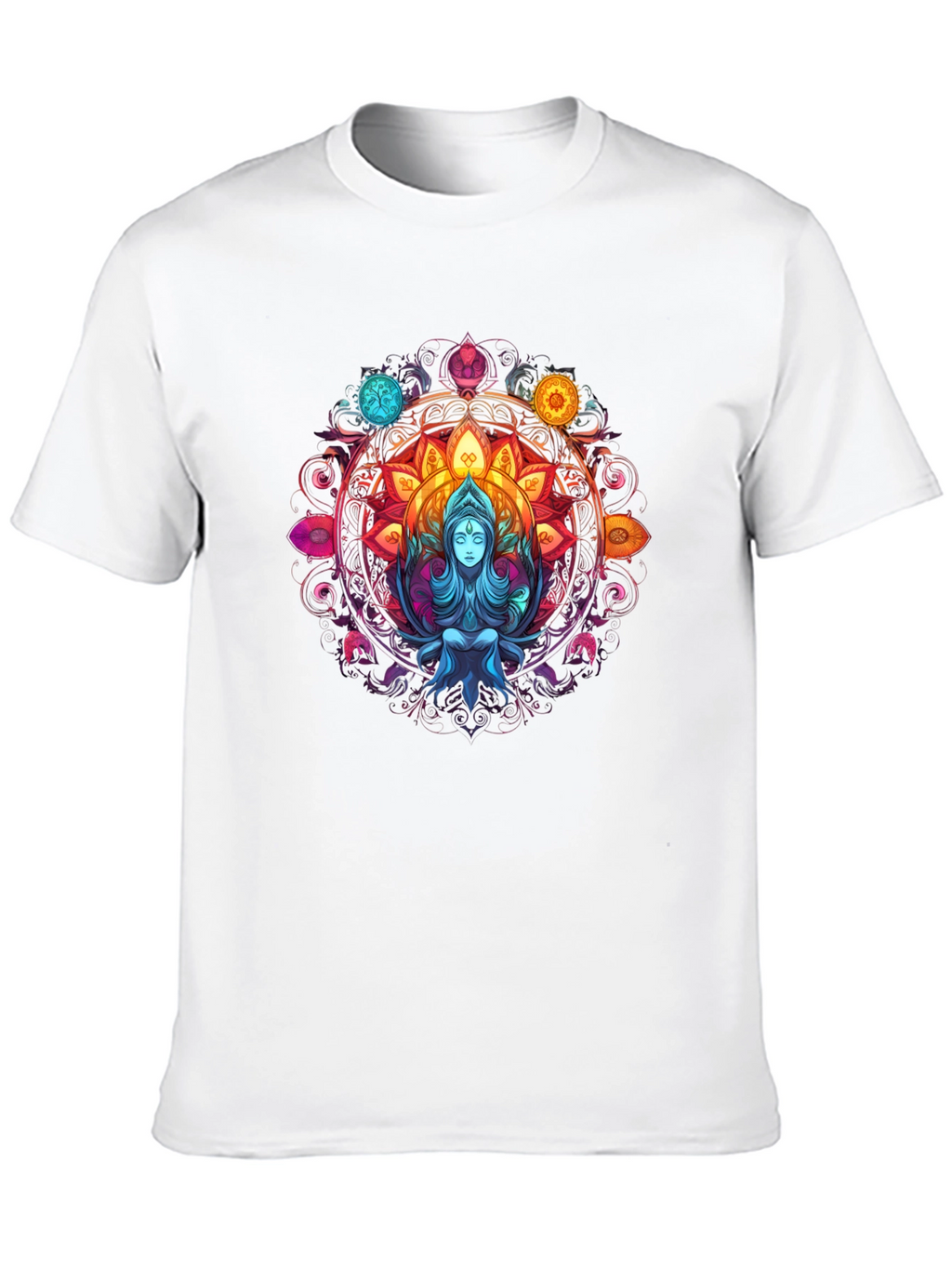 Mystic Mandala Graphic Tee - Spiritual Design
