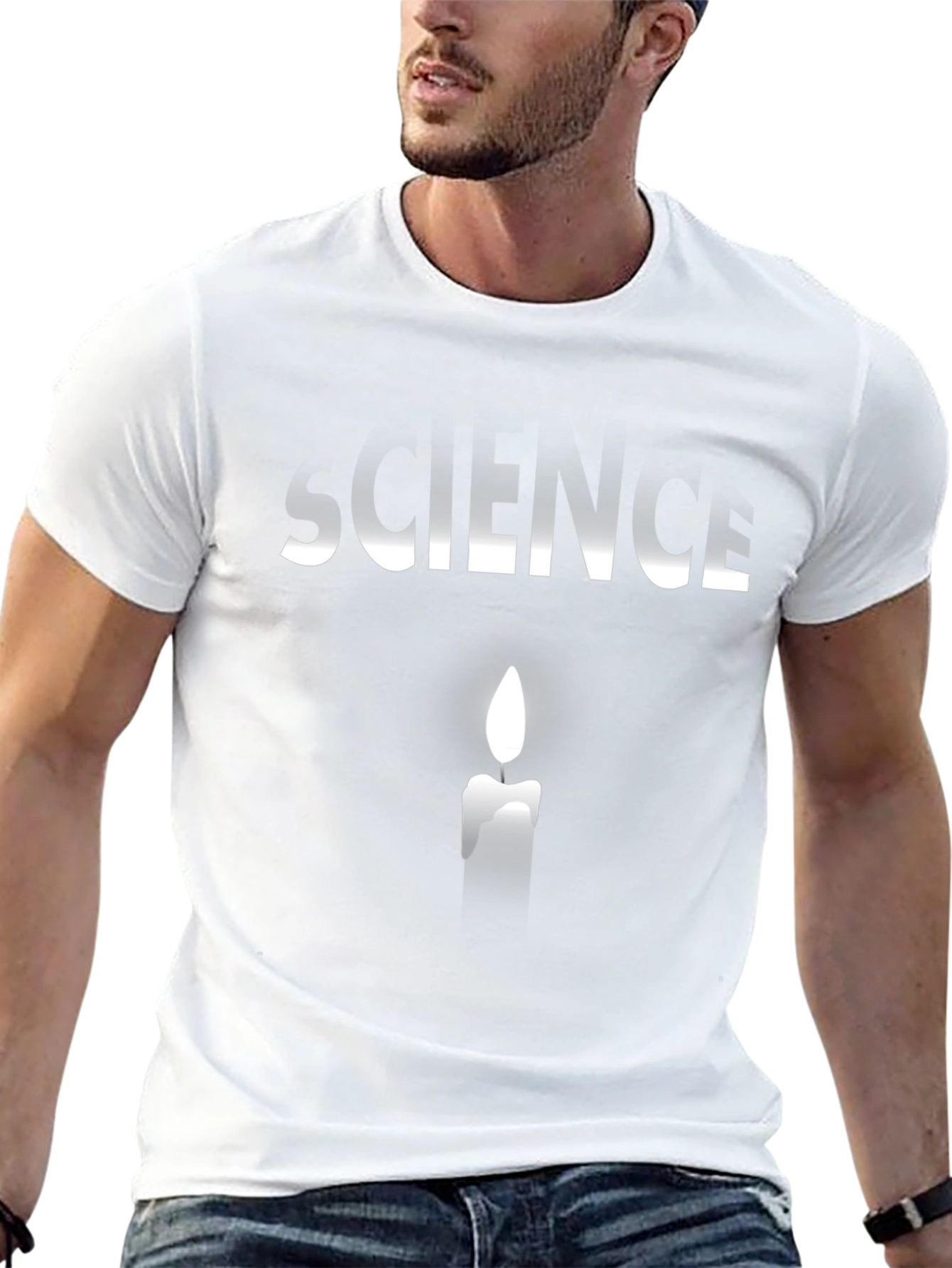 Science Candle T-Shirt - Light Up Your Mind!