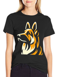 German Shepherd Graphic T-Shirt - Classic Black Tee