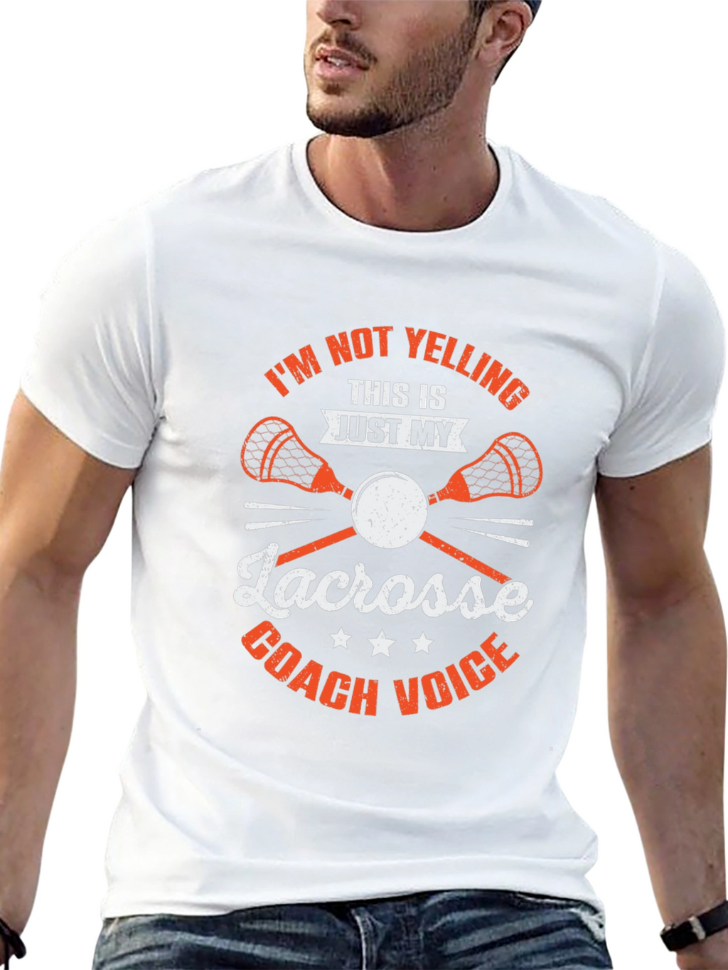 Lacrosse Coach T-Shirt - Funny Coach Voice Tee