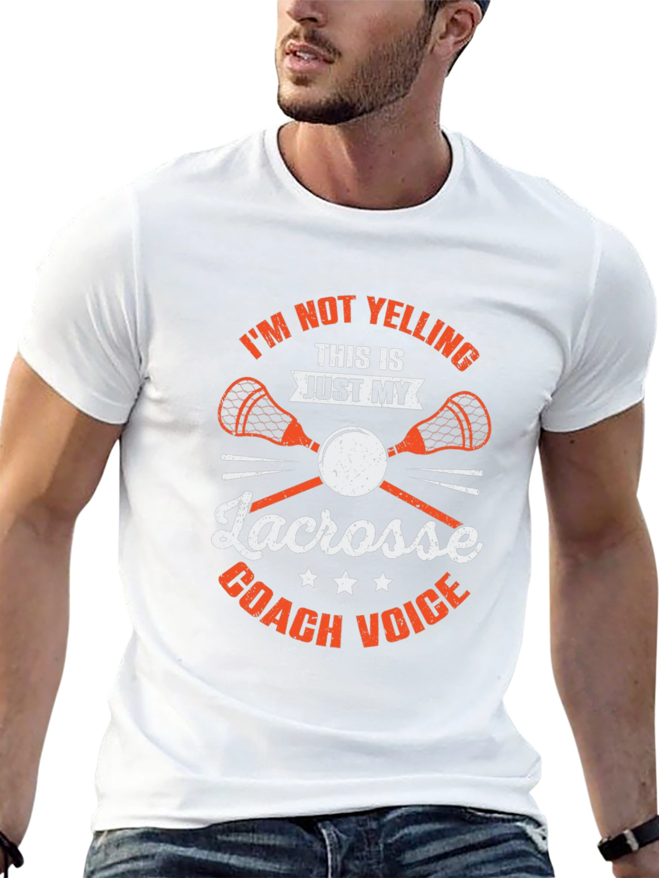 Lacrosse Coach T-Shirt - Funny Coach Voice Tee
