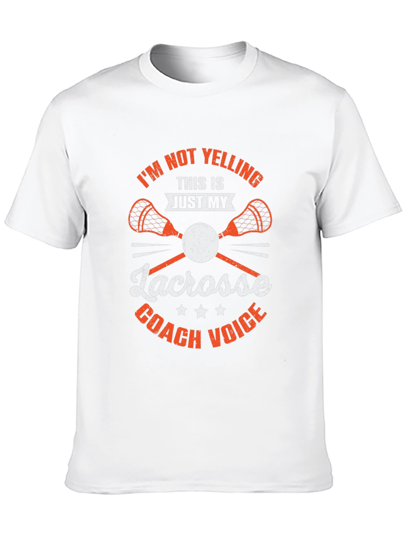 Lacrosse Coach T-Shirt - Funny Coach Voice Tee