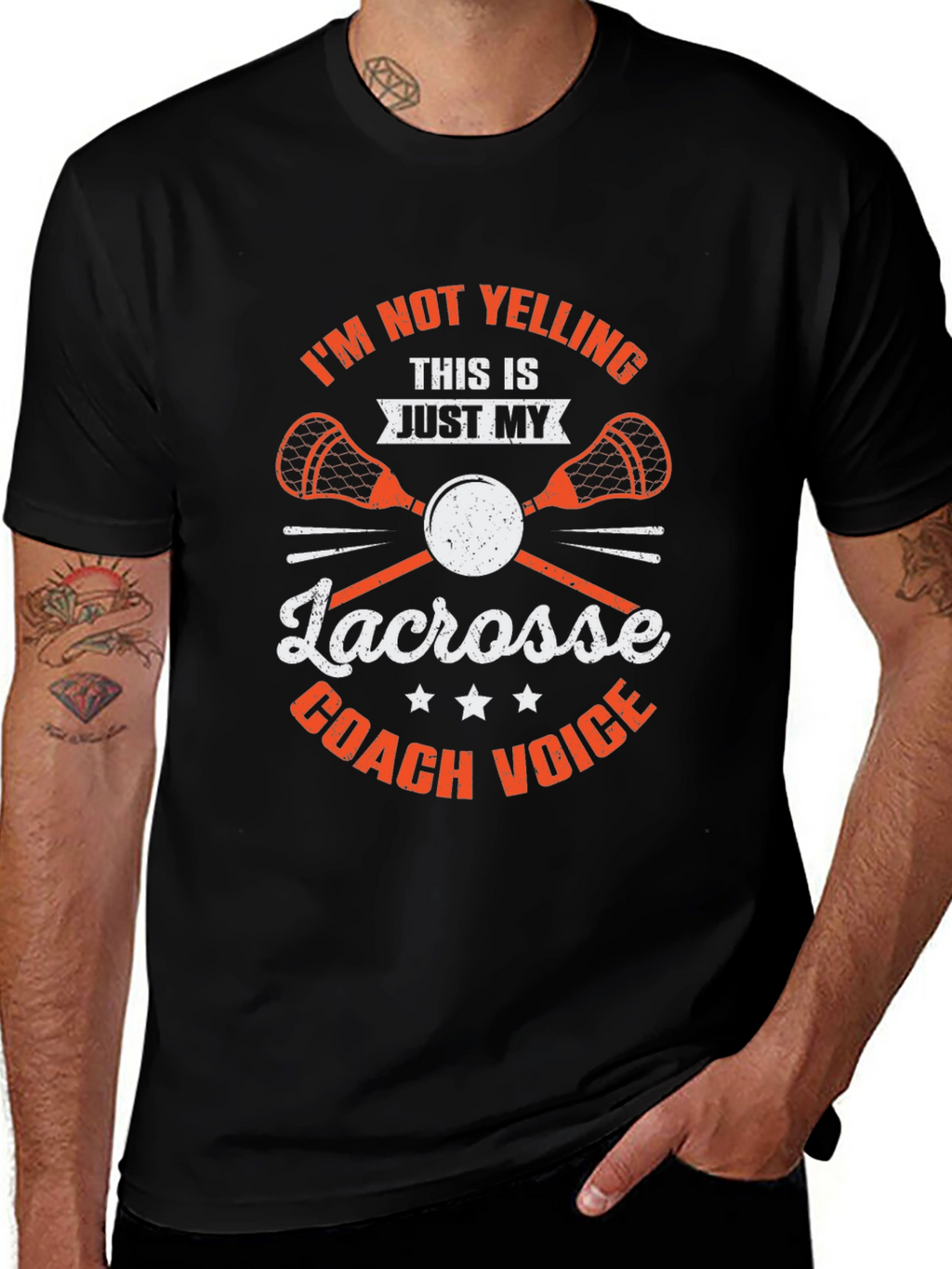 Lacrosse Coach T-Shirt - Funny Coach Voice Tee