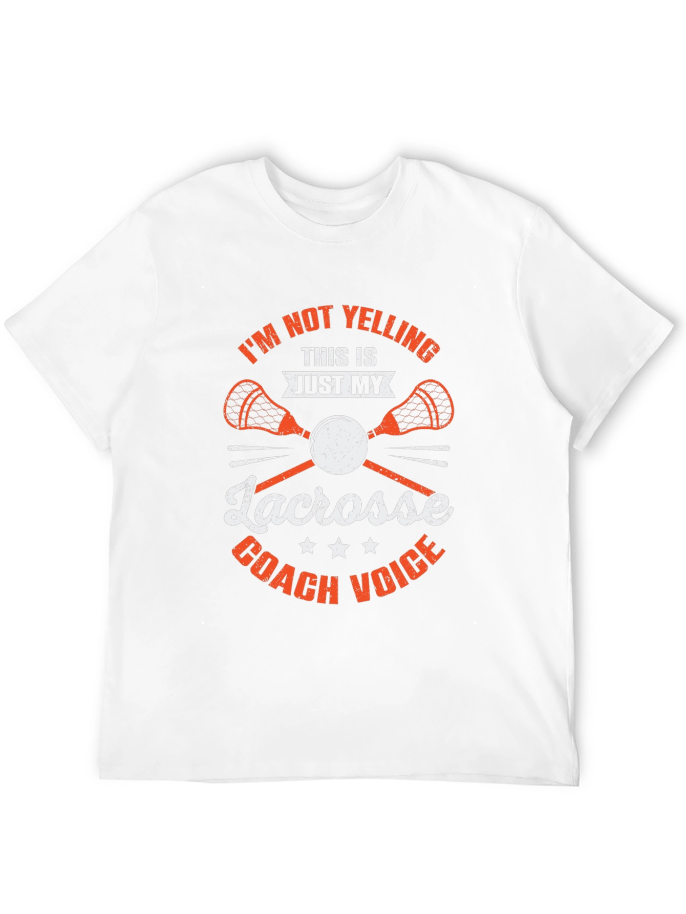 Lacrosse Coach T-Shirt - Funny Coach Voice Tee