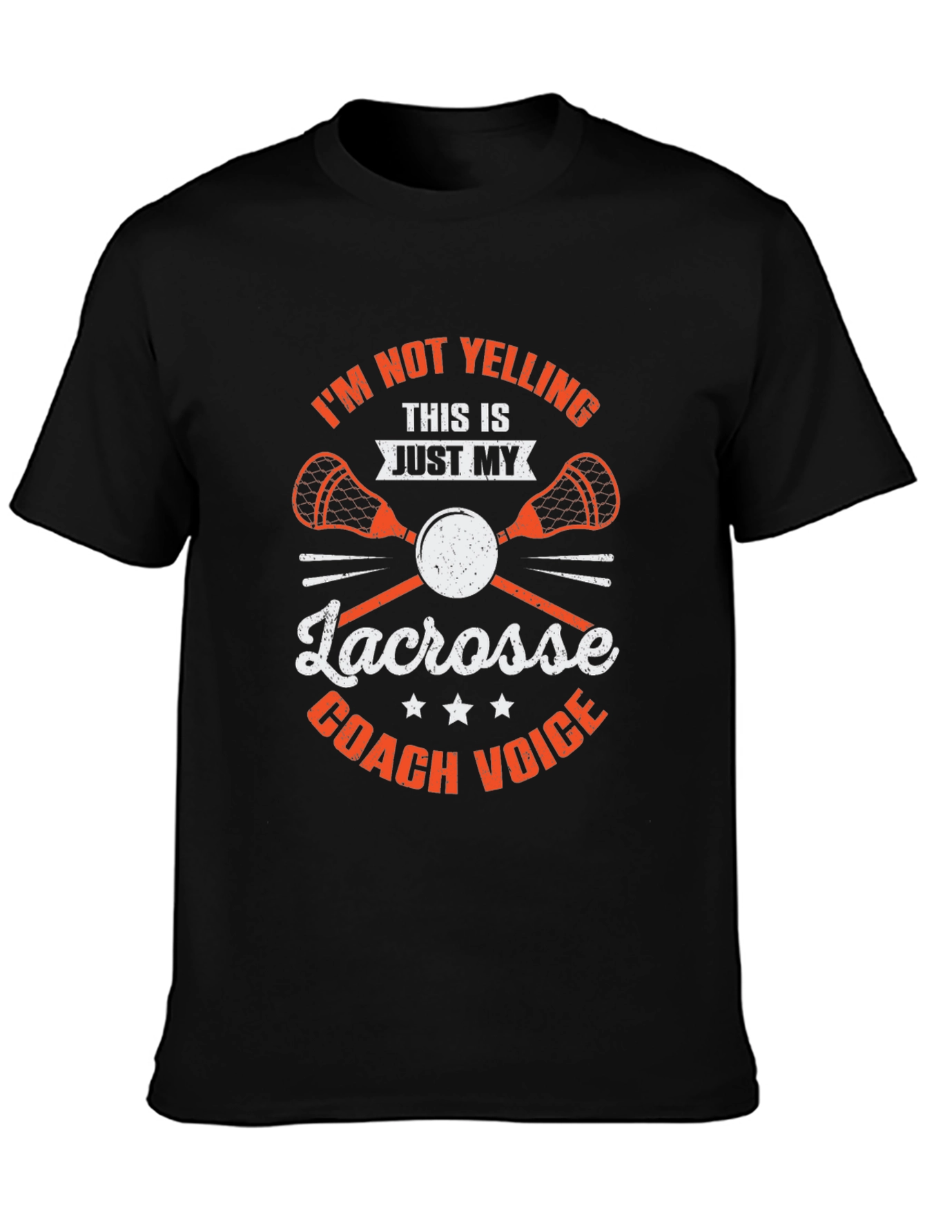 Lacrosse Coach T-Shirt - Funny Coach Voice Tee
