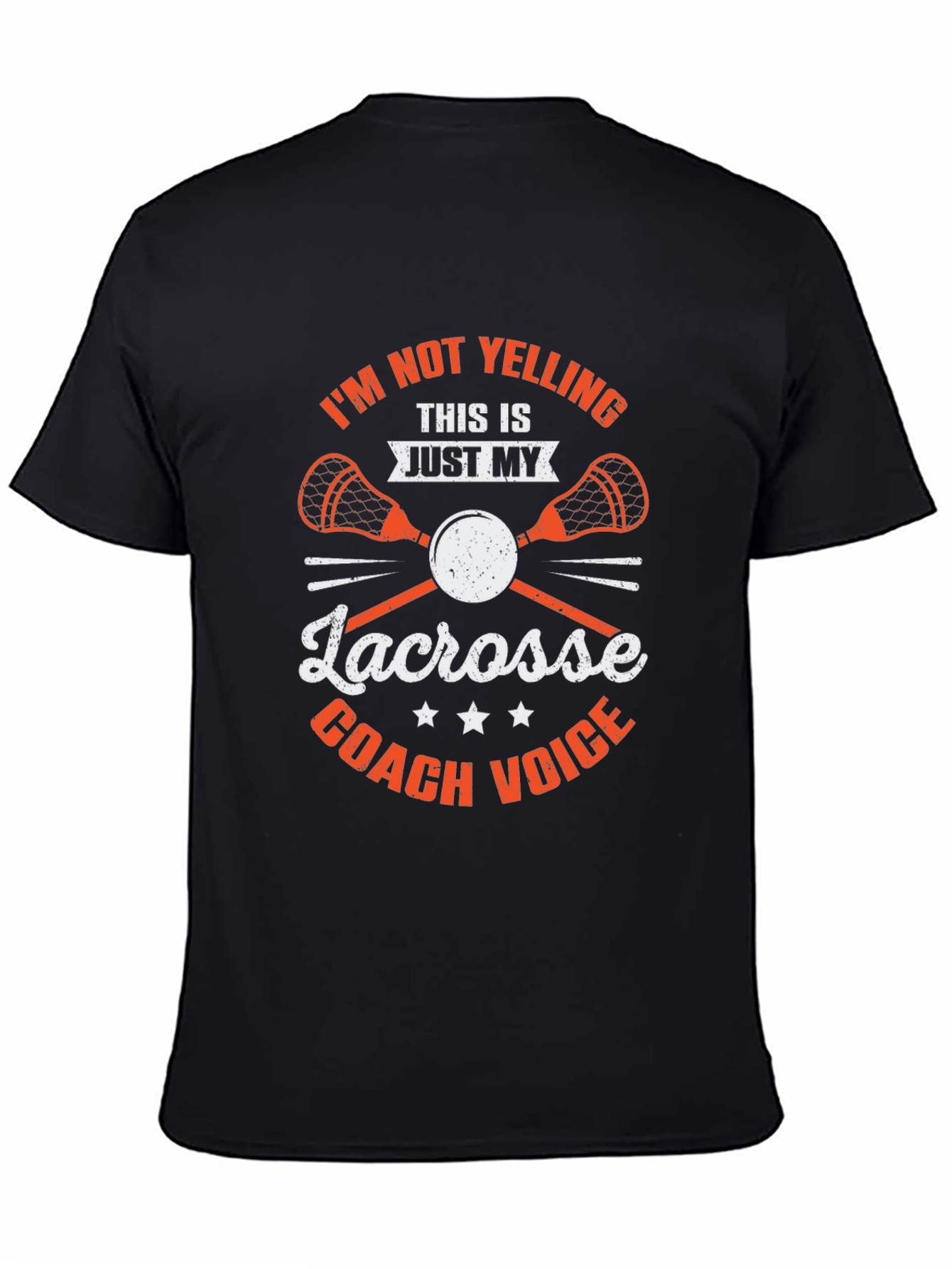 Lacrosse Coach T-Shirt - Funny Coach Voice Tee