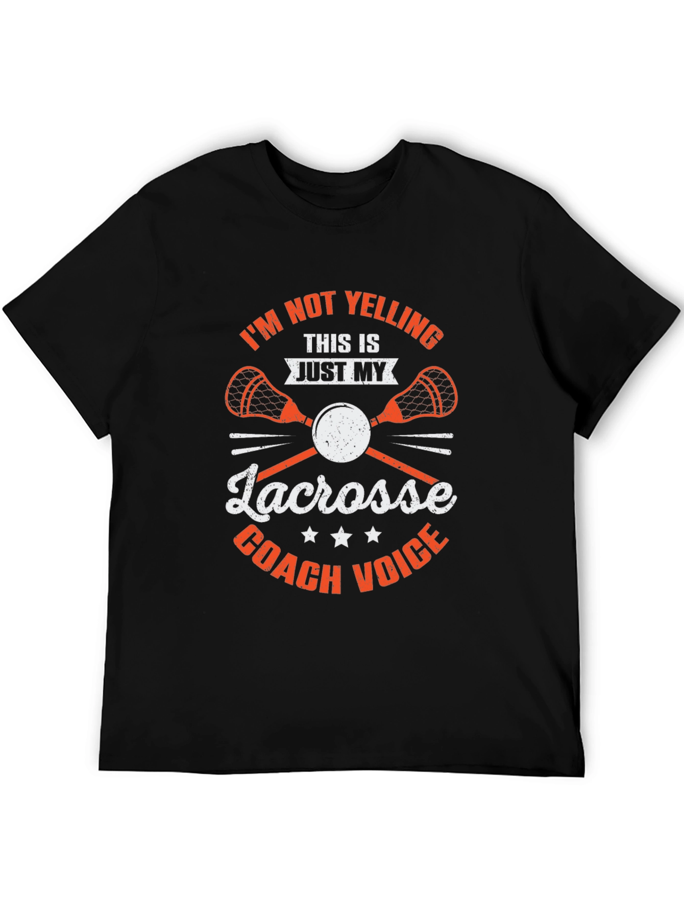 Lacrosse Coach T-Shirt - Funny Coach Voice Tee