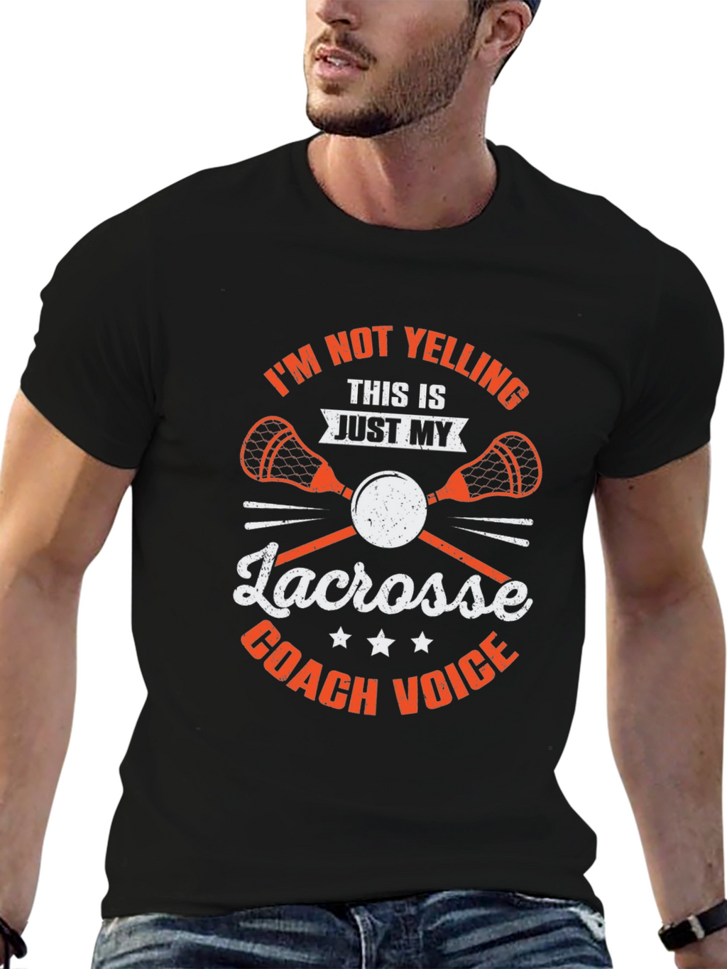 Lacrosse Coach T-Shirt - Funny Coach Voice Tee