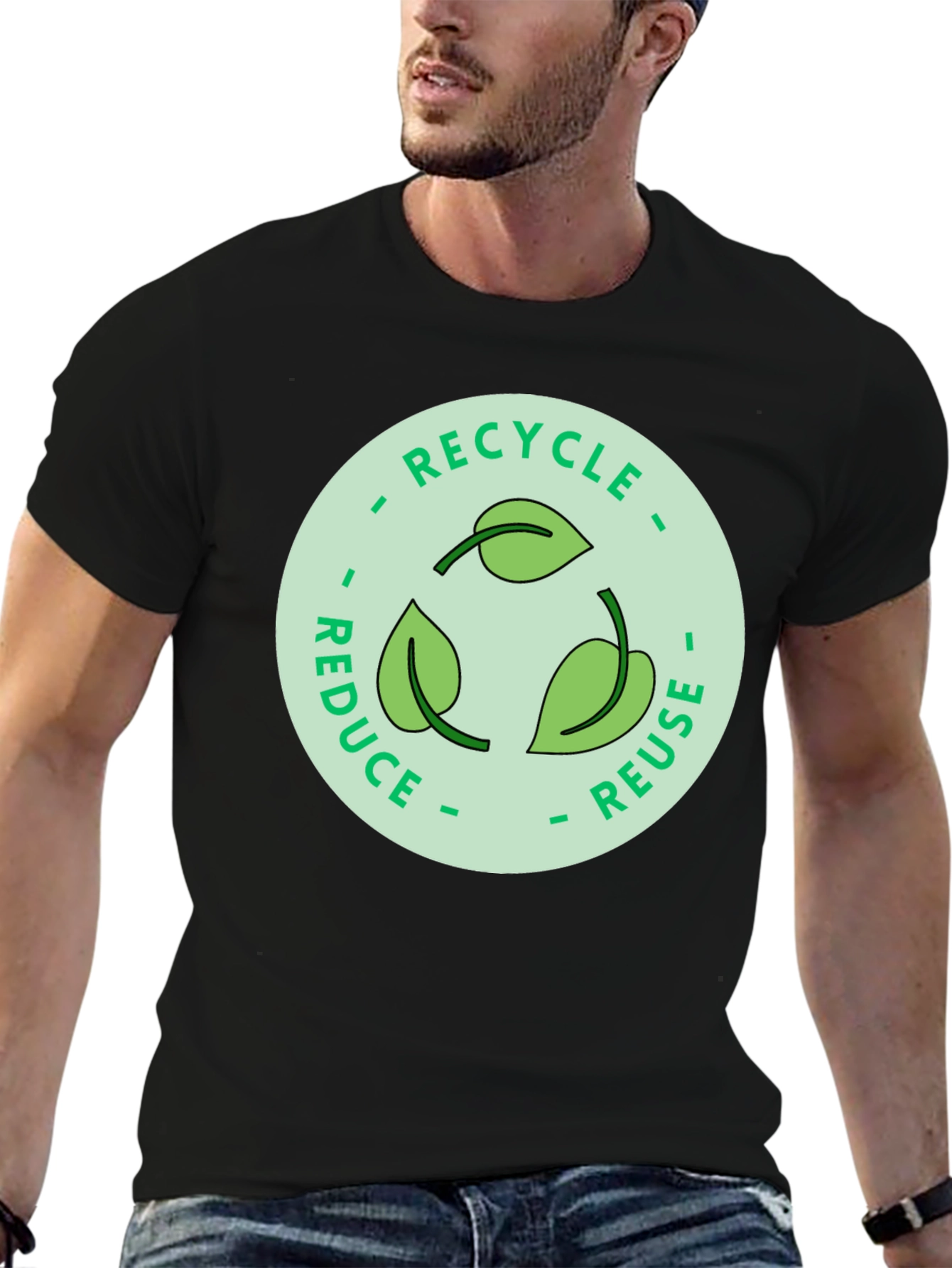 Eco-Friendly Recycle Reduce Reuse Graphic Tee