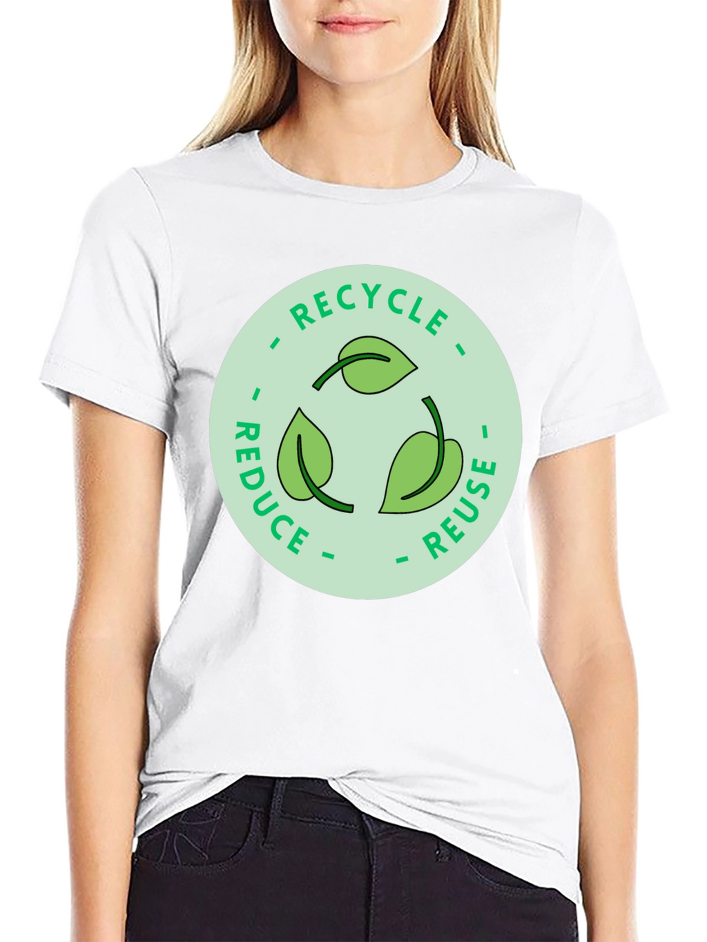 Eco-Friendly Recycle Reduce Reuse Graphic Tee