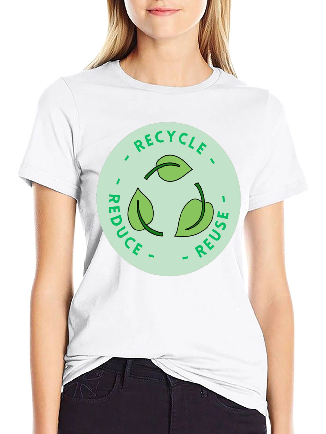 Eco-Friendly Recycle Reduce Reuse Graphic Tee