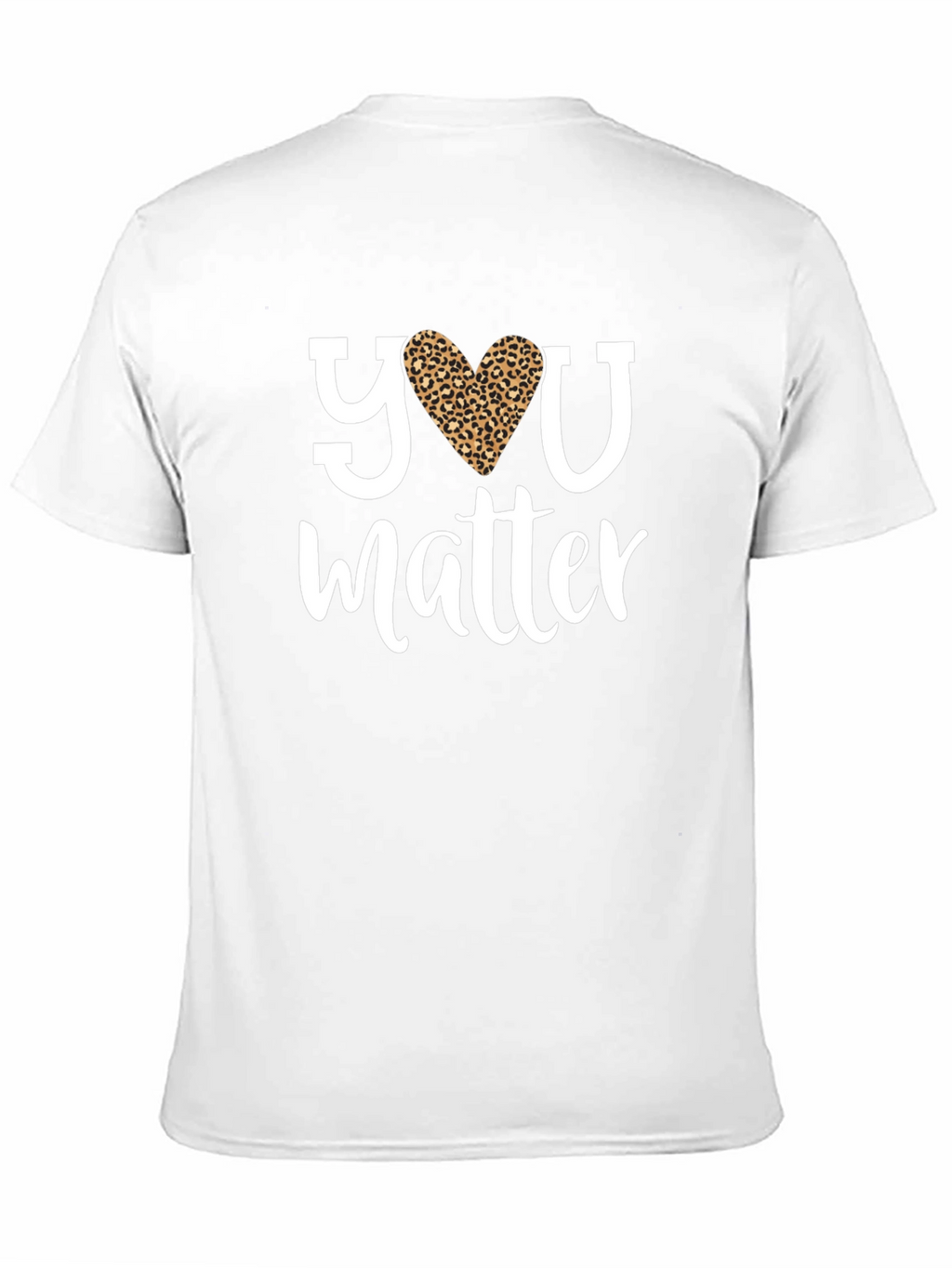 You Matter Leopard Heart Graphic Tee