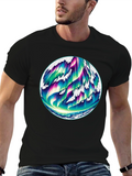 Northern Lights Graphic Black Tee
