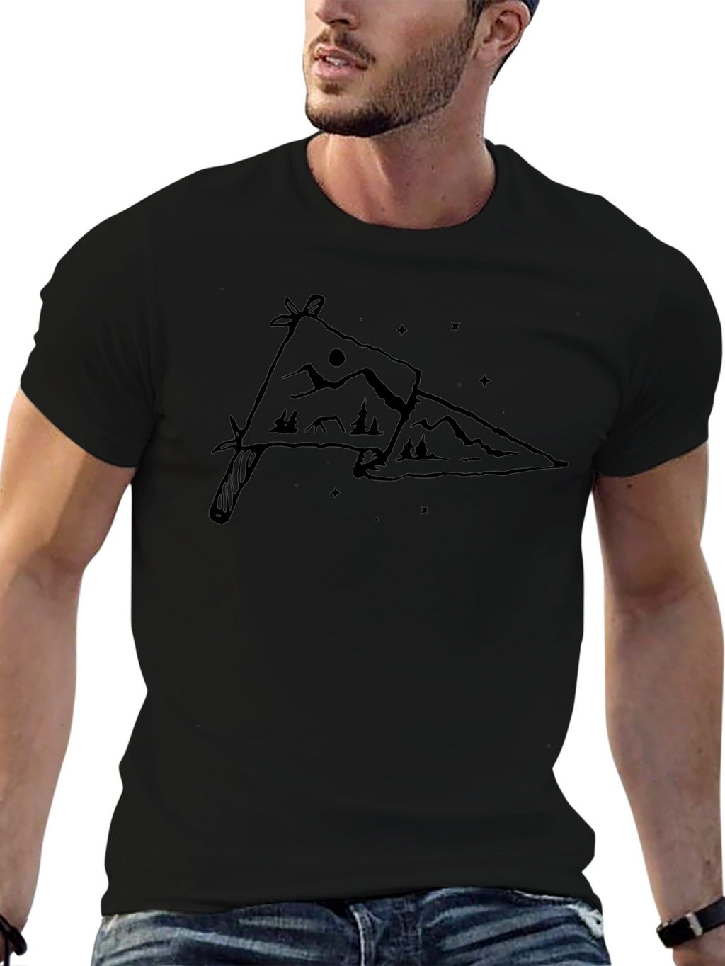Mountain Knife Graphic T-Shirt - Adventure Ready!