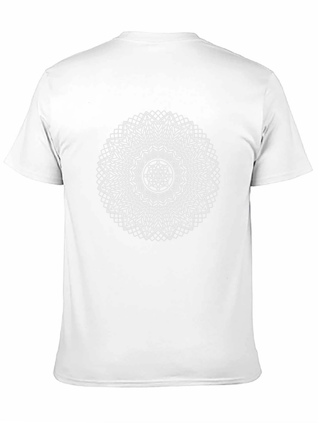 Geometric Mandala Graphic T-Shirt - Black