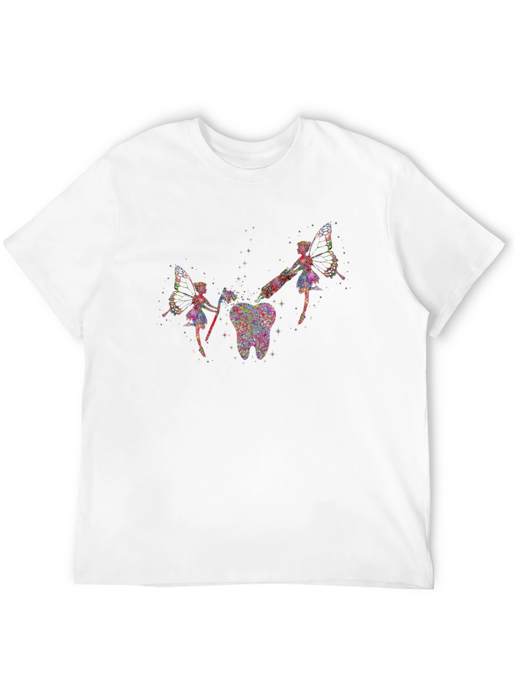 Tooth Fairy Graphic T-Shirt - Unique Dental Art Tee