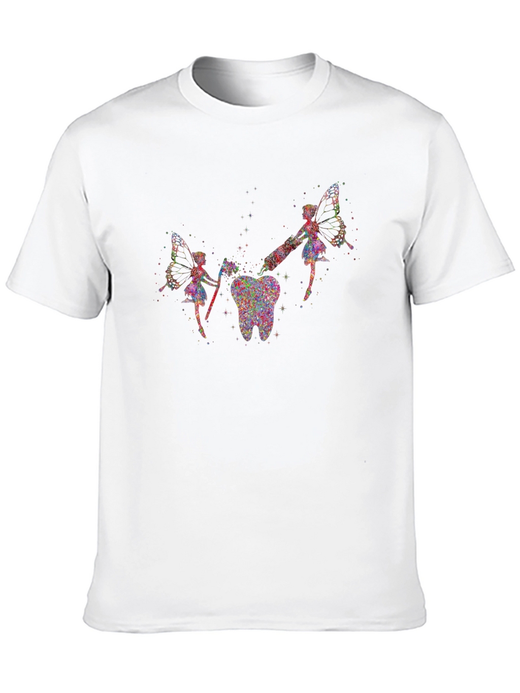 Tooth Fairy Graphic T-Shirt - Unique Dental Art Tee