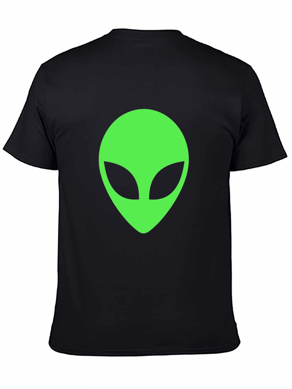 Alien Head Graphic T-Shirt - Classic Black