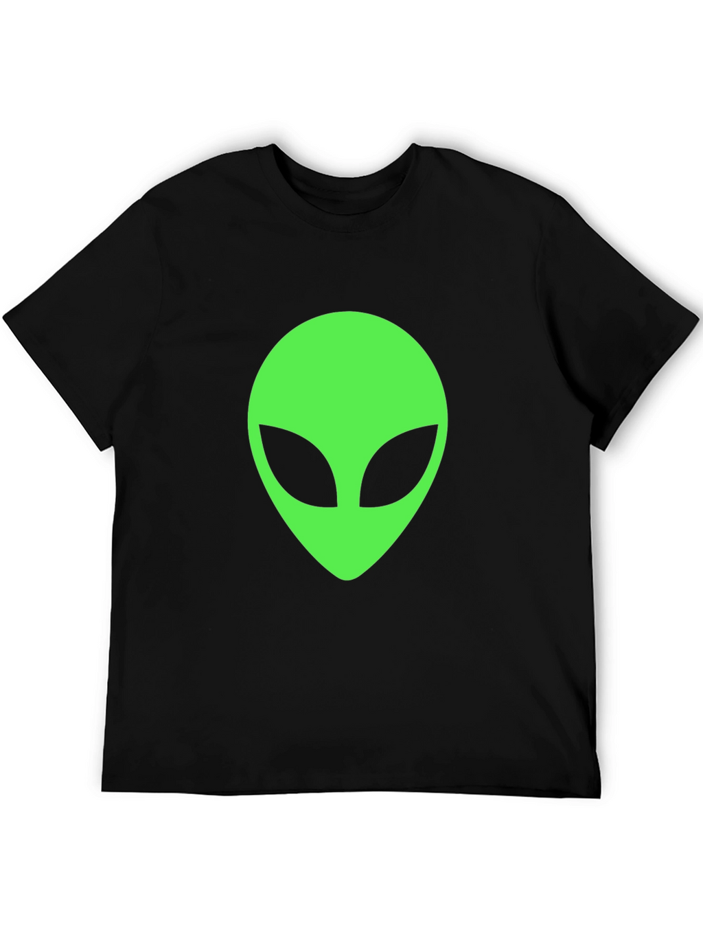 Alien Head Graphic T-Shirt - Classic Black