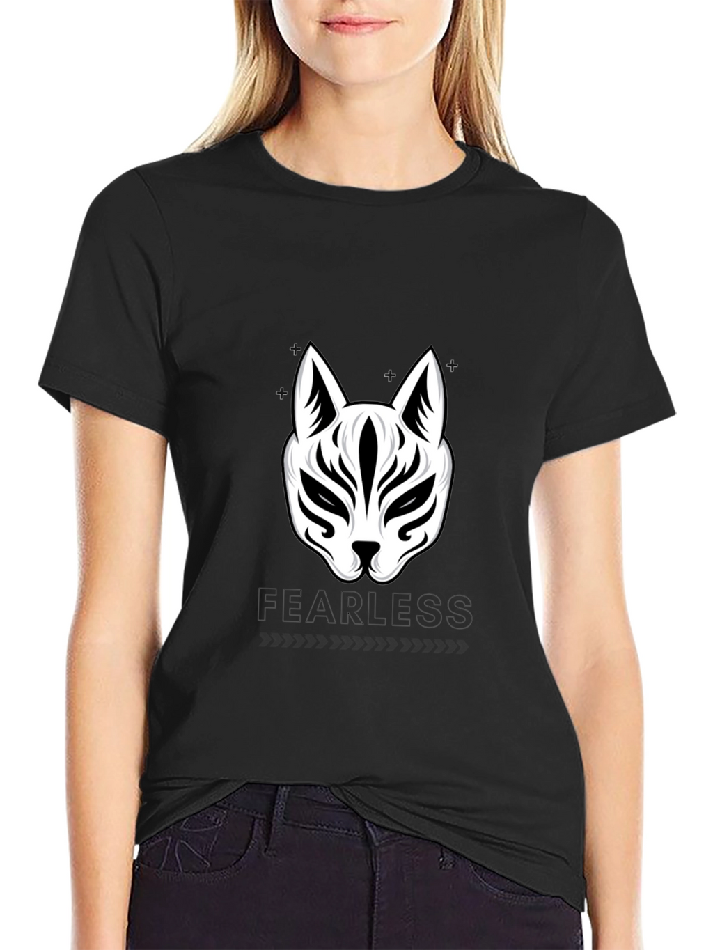 Fearless Fox Mask Graphic Tee - Stylish Urban Wear