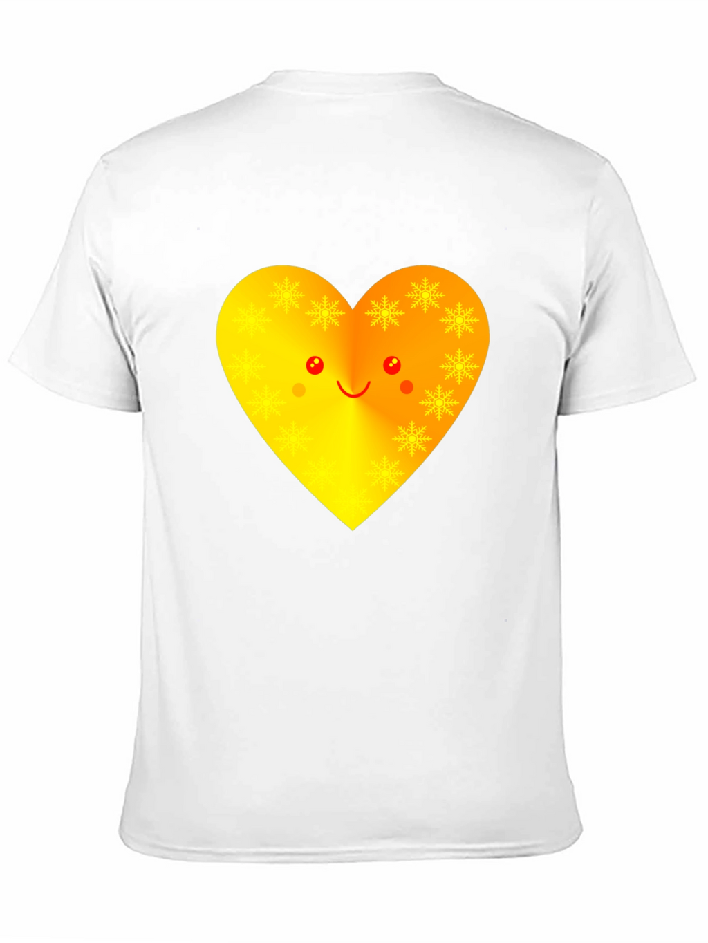 Heart Face Graphic Tee - Black Unisex T-Shirt