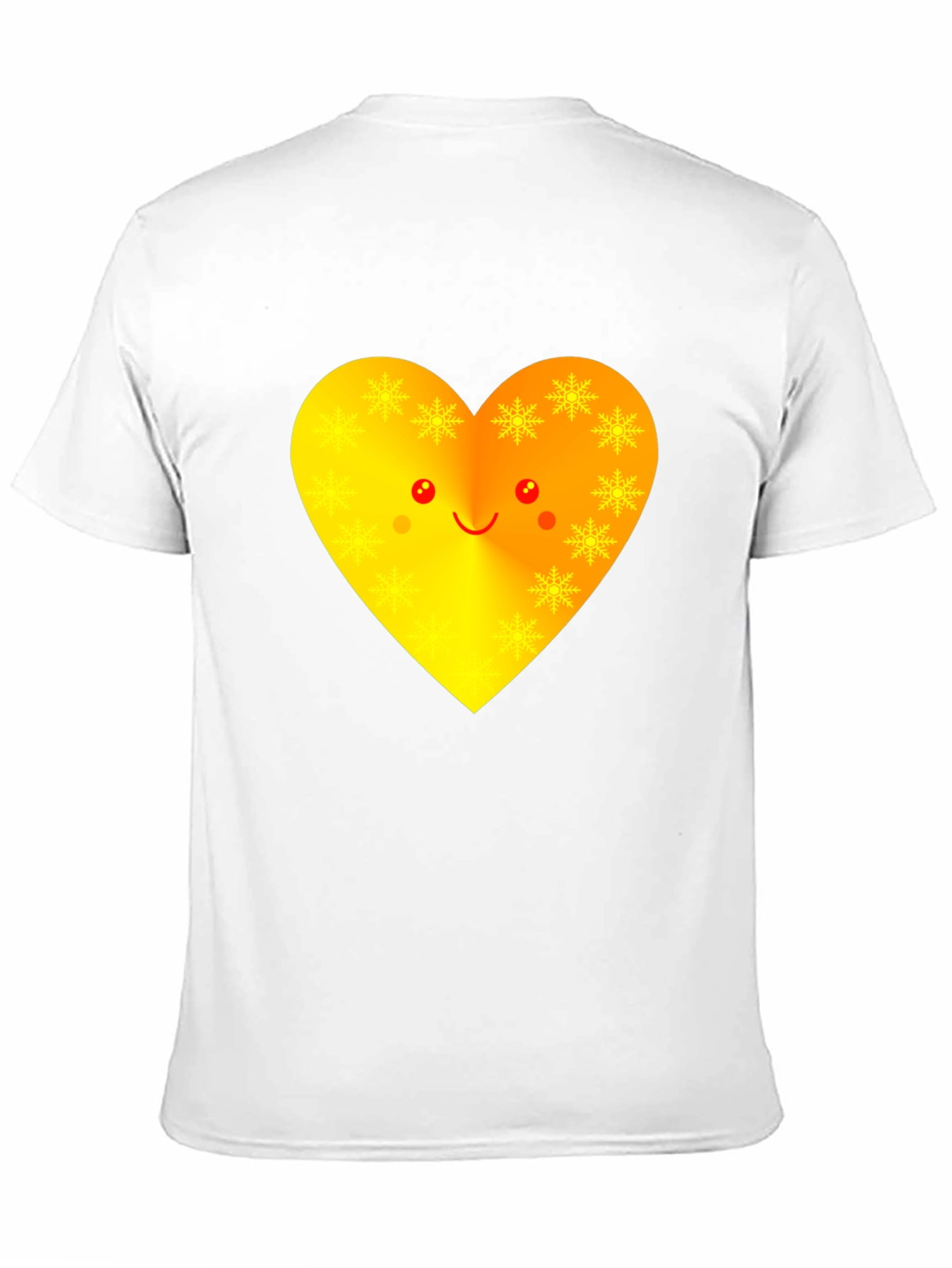 Heart Face Graphic Tee - Black Unisex T-Shirt
