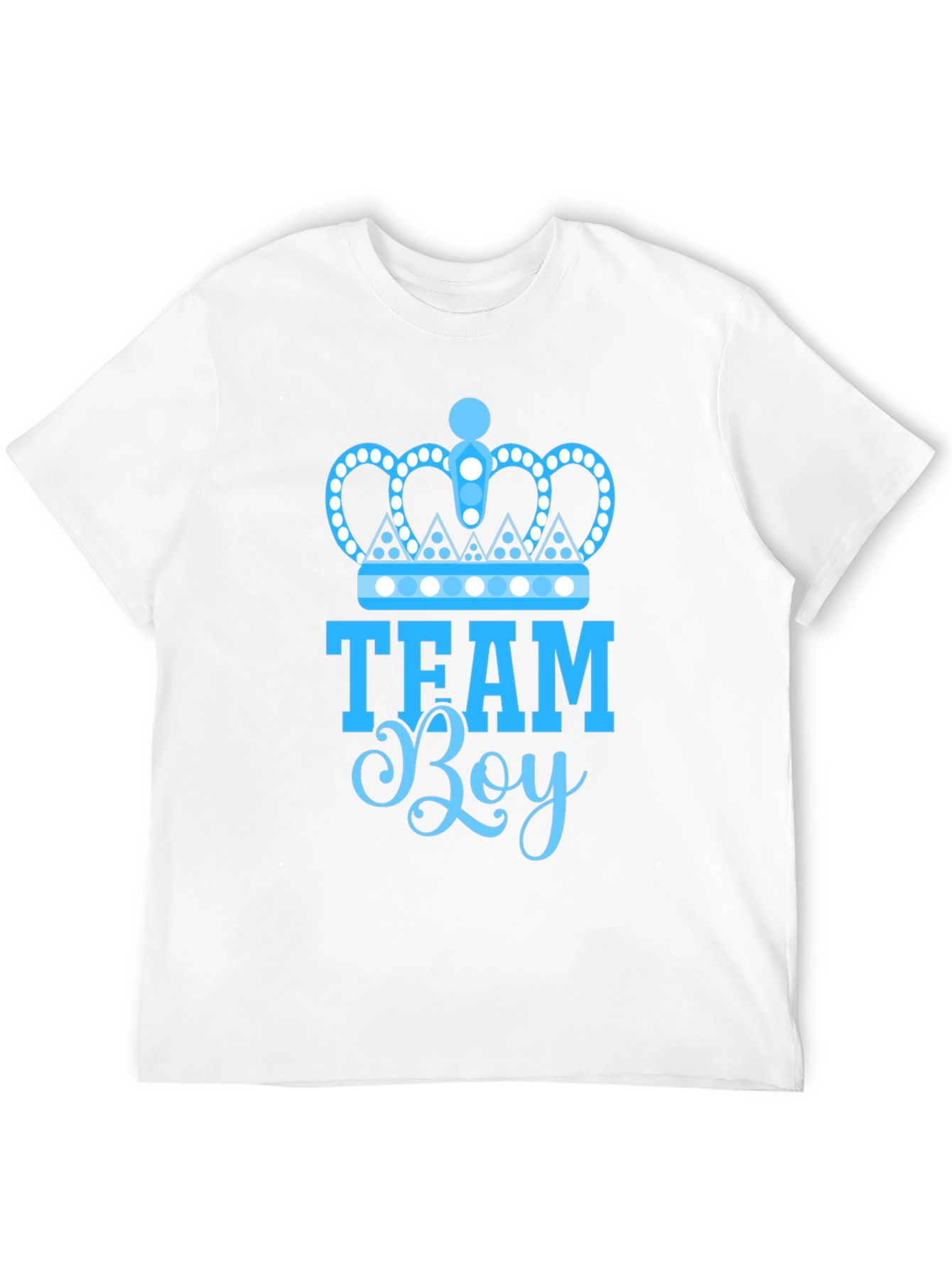 Team Boy Gender Reveal T-Shirt - Black