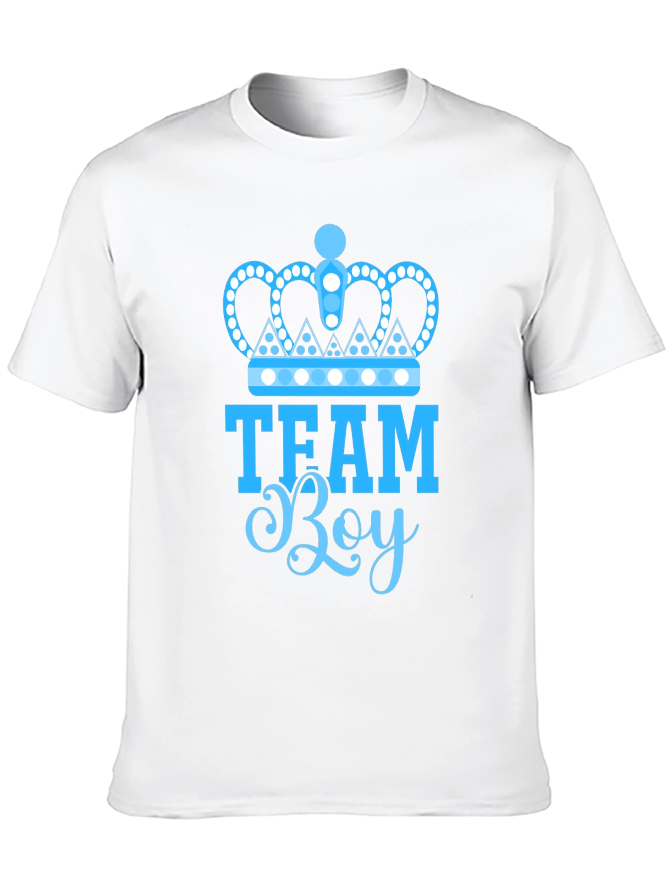 Team Boy Gender Reveal T-Shirt - Black