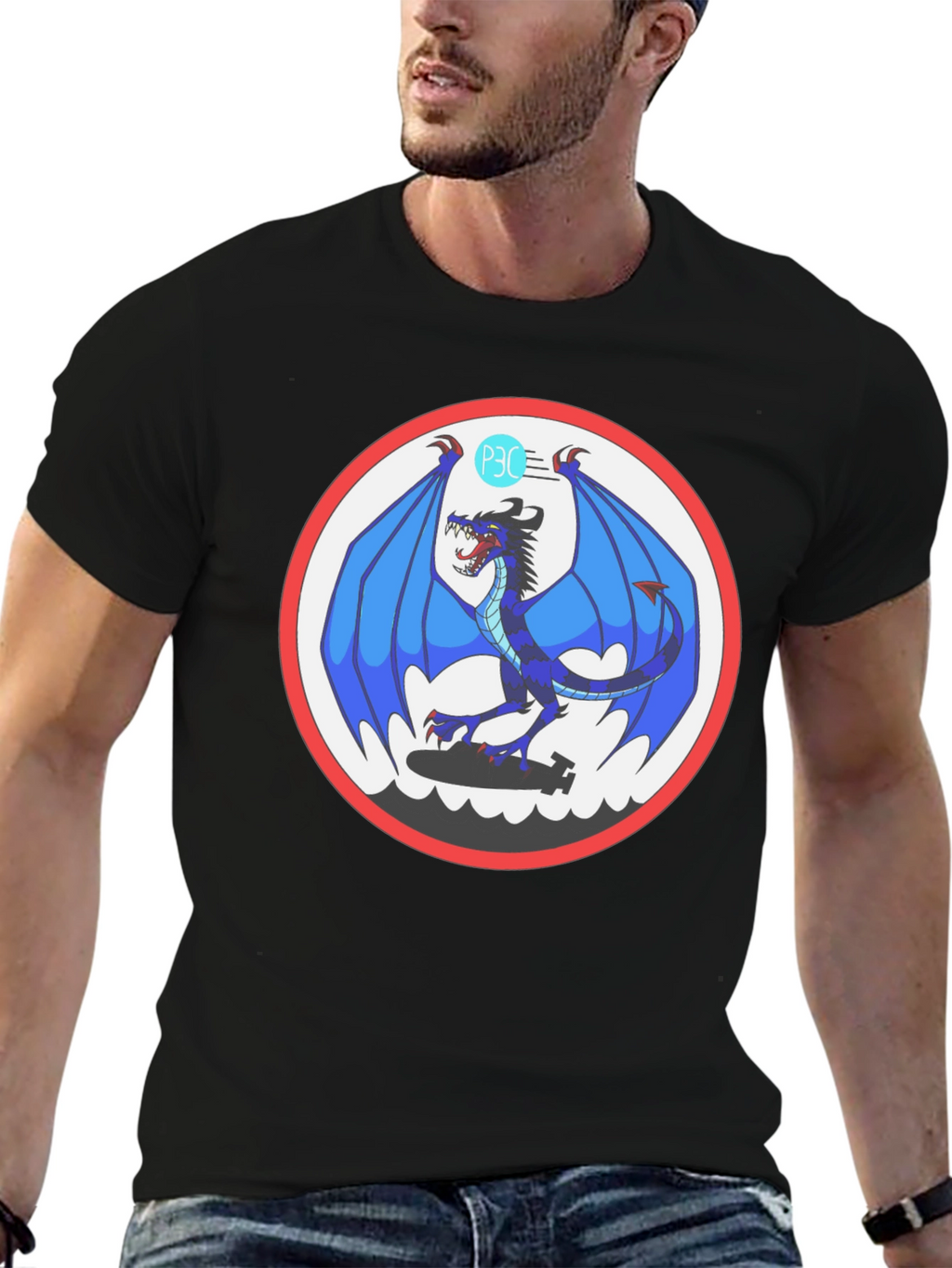 Dragon Circle Graphic T-Shirt