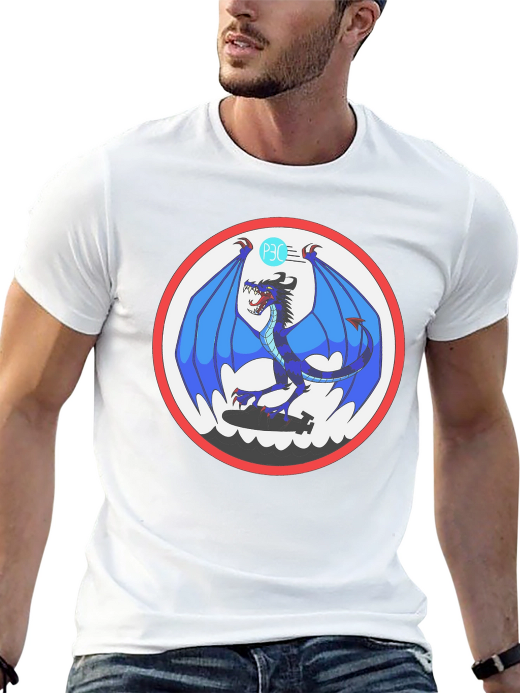 Dragon Circle Graphic T-Shirt
