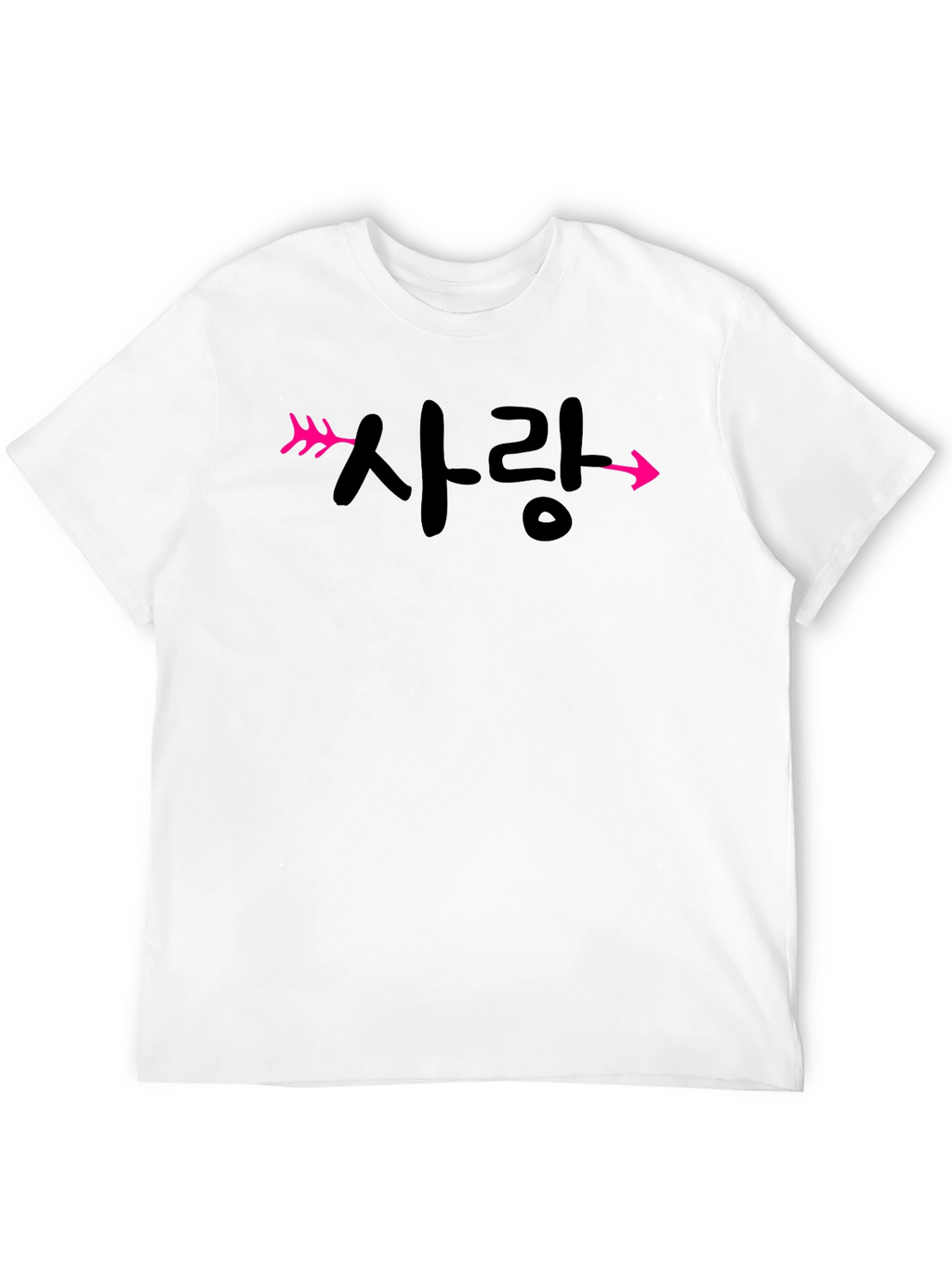 Korean Love Arrow T-Shirt - Stylish Unisex Tee