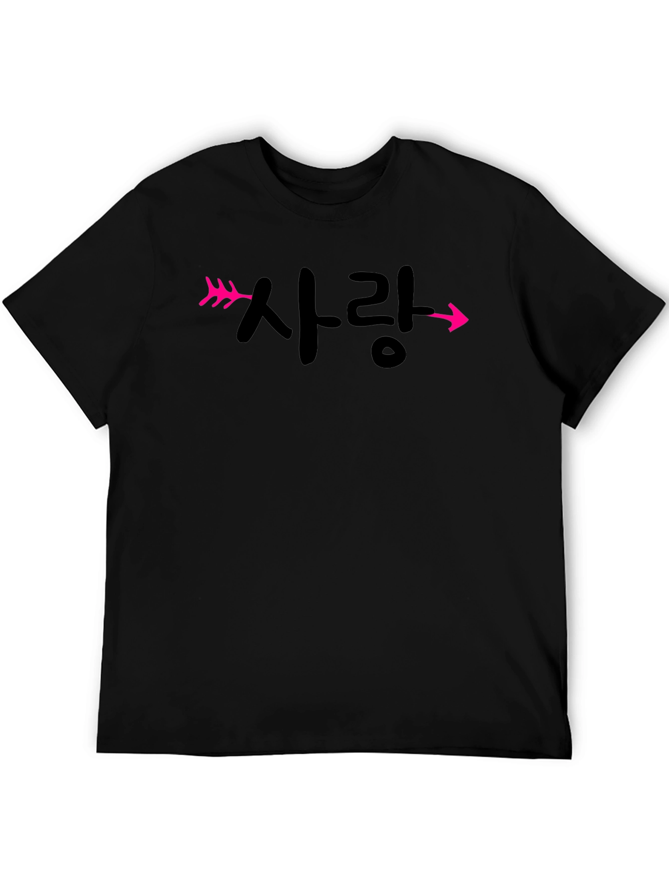 Korean Love Arrow T-Shirt - Stylish Unisex Tee