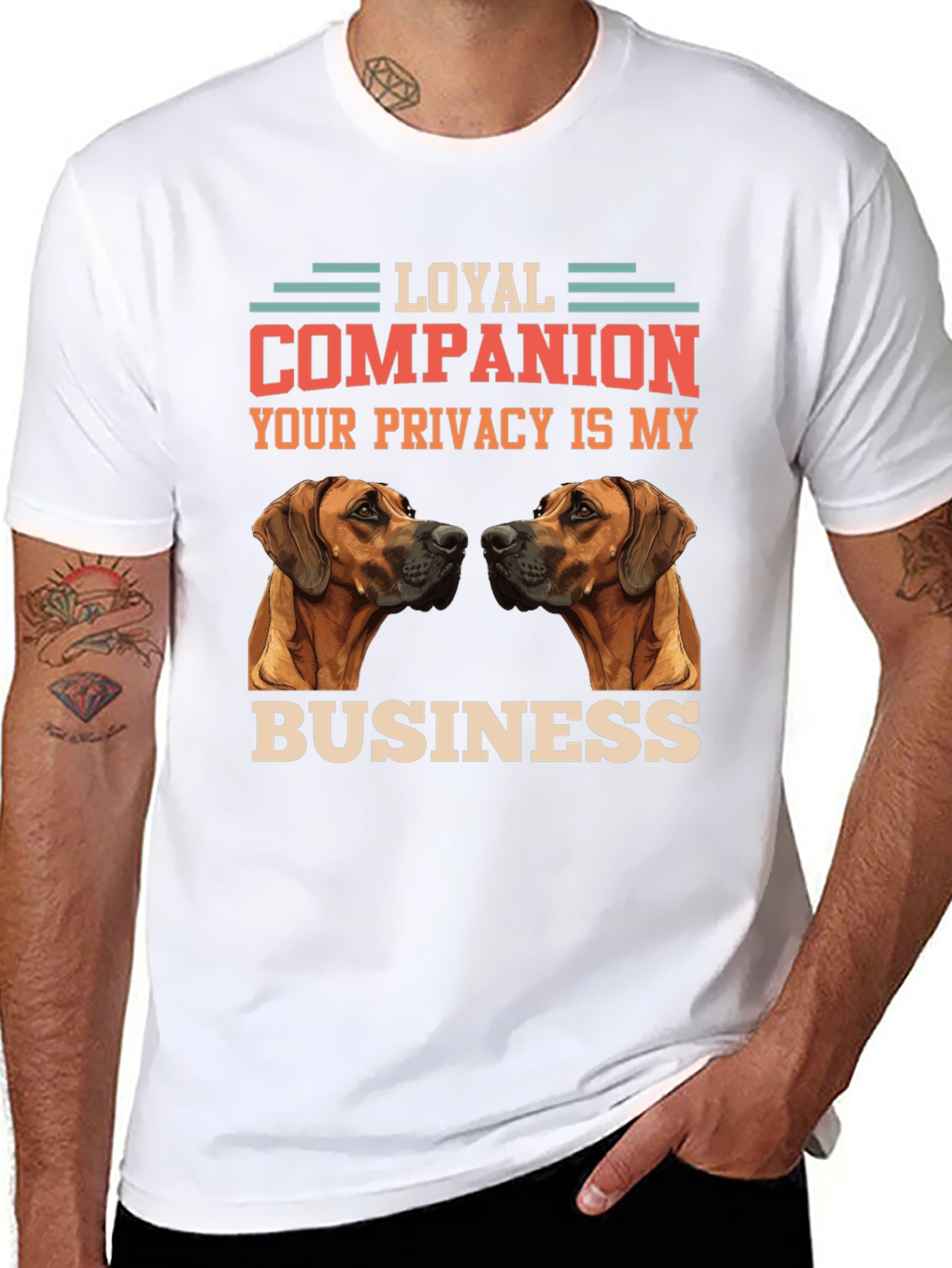 Loyal Companion Dog T-Shirt - Privacy is My Business
