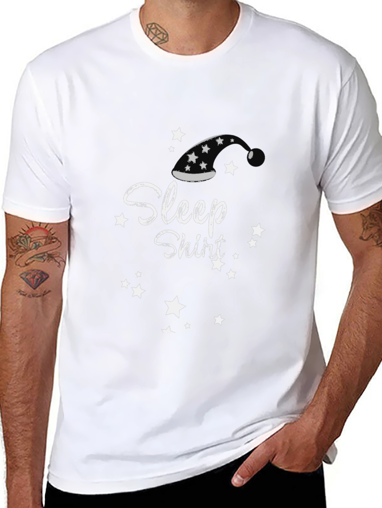 Sleep Shirt Graphic Tee - Black