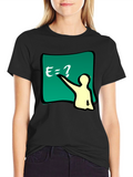 Funny E=? Equation T-Shirt - Smart Casual Wear