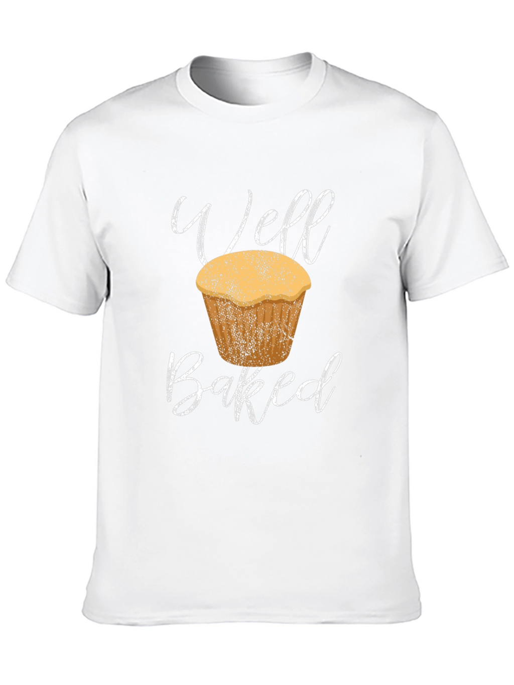 Well Baked Muffin T-Shirt - Black Cotton Tee