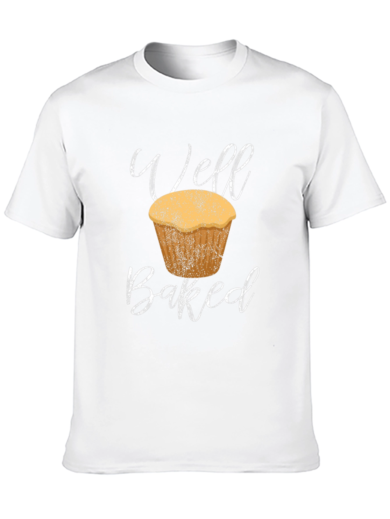 Well Baked Muffin T-Shirt - Black Cotton Tee