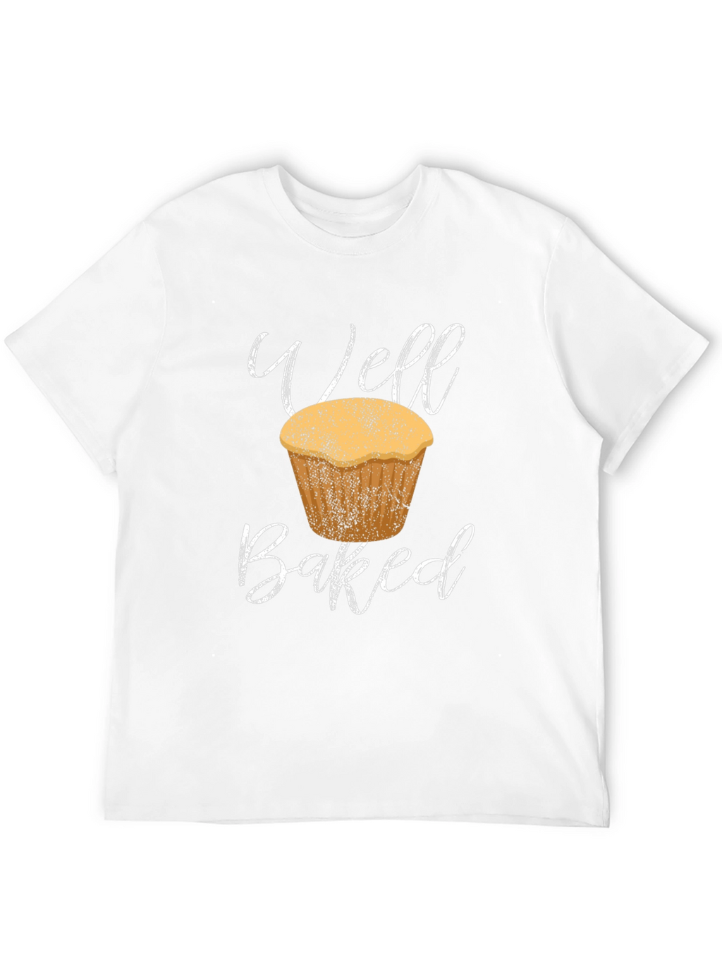 Well Baked Muffin T-Shirt - Black Cotton Tee