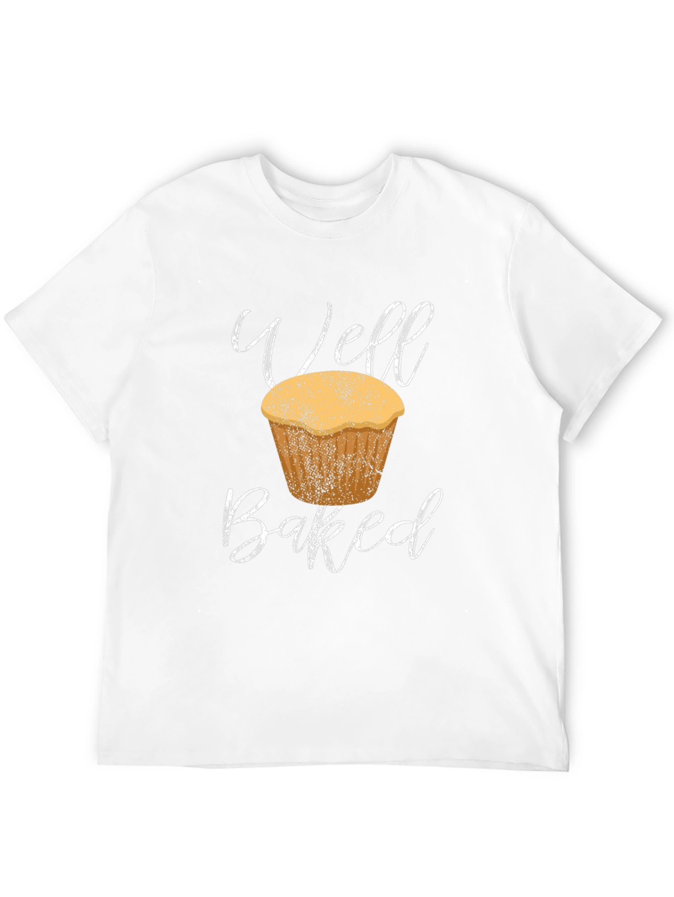 Well Baked Muffin T-Shirt - Black Cotton Tee