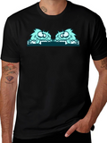 Monster Peekaboo Graphic Tee - Black