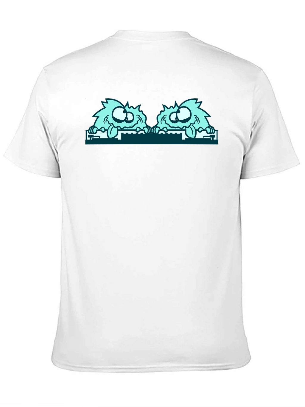Monster Peekaboo Graphic Tee - Black