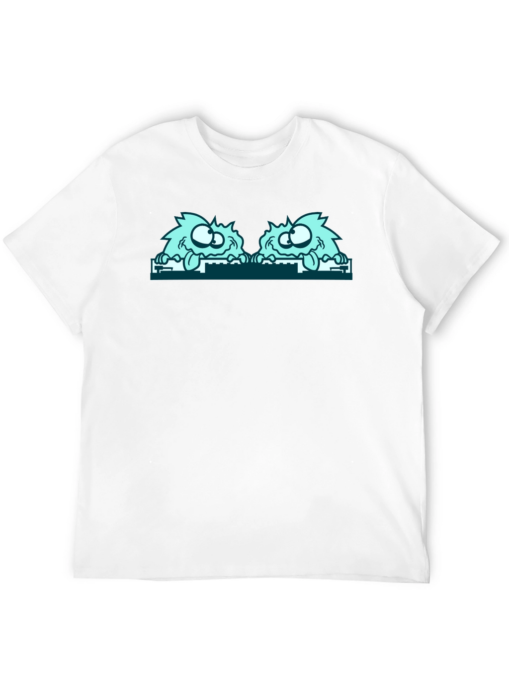 Monster Peekaboo Graphic Tee - Black