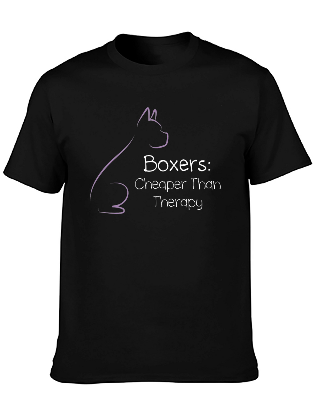 Boxer Dog Therapy Humor Graphic T-Shirt