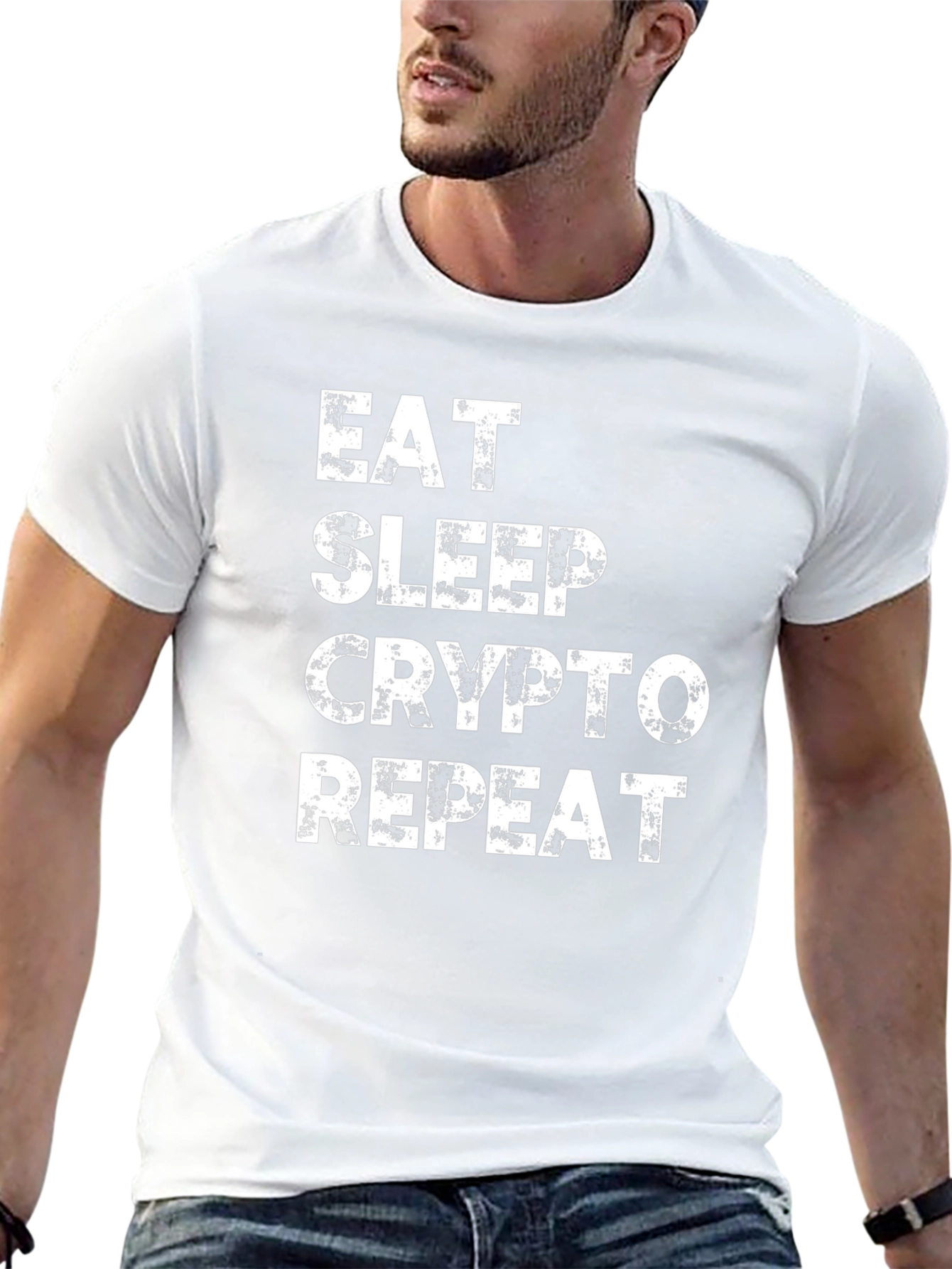 Eat Sleep Crypto Repeat Black T-Shirt