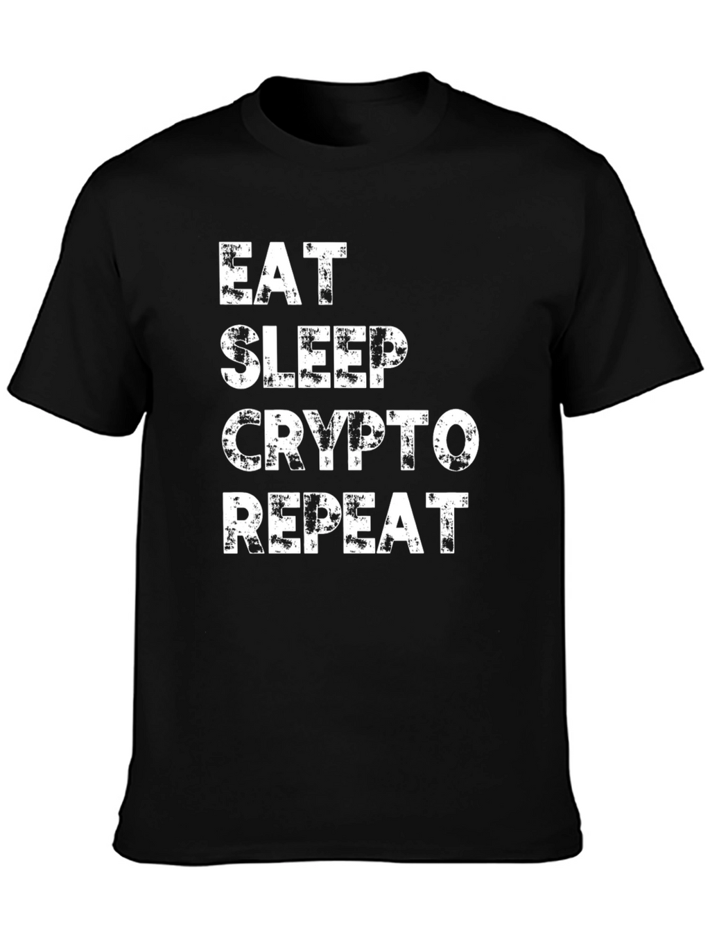 Eat Sleep Crypto Repeat Black T-Shirt