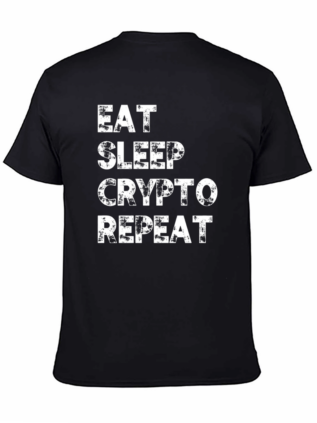 Eat Sleep Crypto Repeat Black T-Shirt